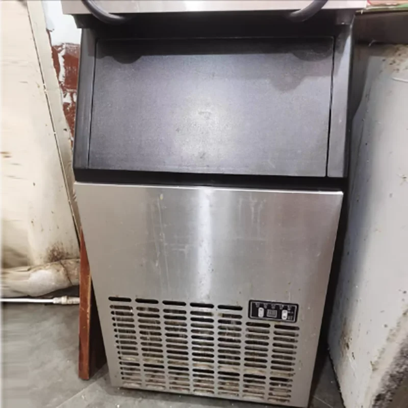 Commercial Cube Ice Maker 50KG/24H Freestanding Automatic Liquid Freezer Ice Generator Machine Home Appliance