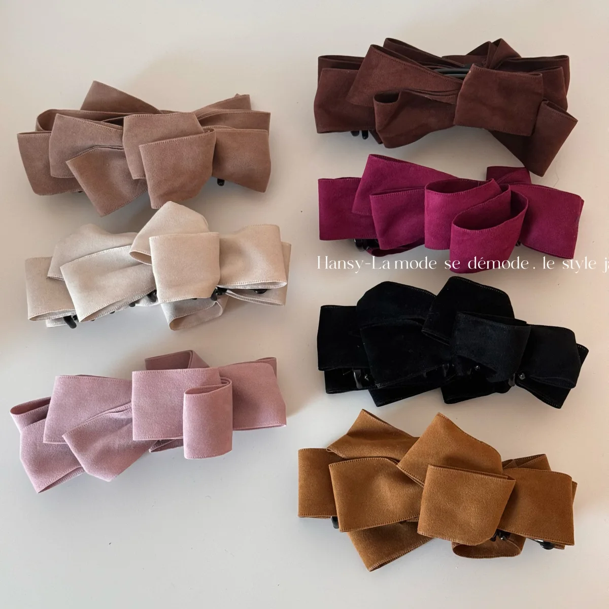 AWAYTR 1pc Fashion Bowknot Bow Banana Clip Hairpin Girls Cute Ponytail Barrettes Headwear Korean Elegant Hair Clip