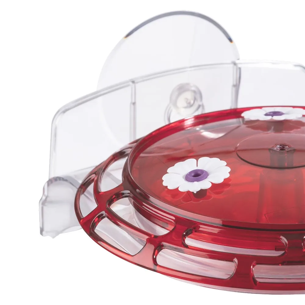 3 in 1 Hummingbird Feeder with 6 oz Nectar Red Glass Bottle Garden Outdoor Decor - view 3