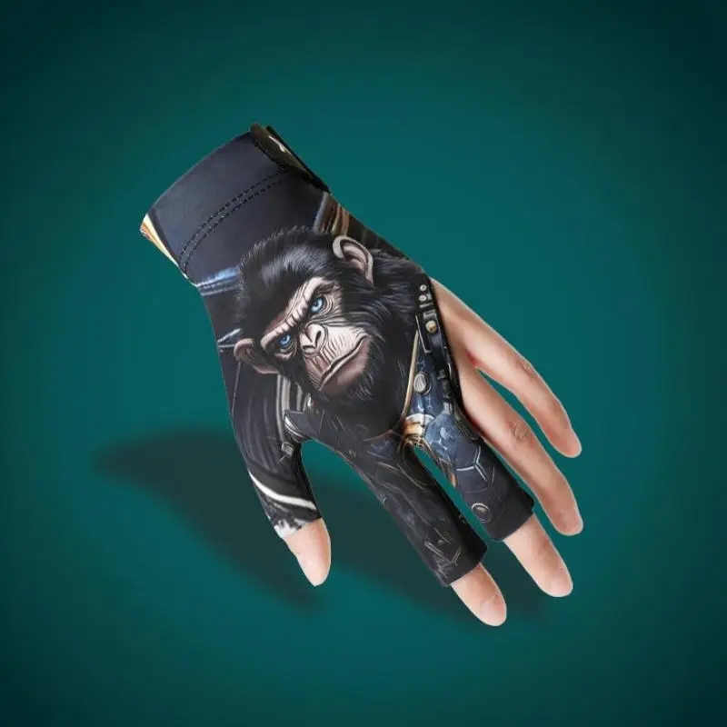1 Stück Neuer Snooker-Queue-Handschuh für die linke Hand, atmungsaktiver Billard-Queue-Handschuh, 3-Finger-Billard-Handschuh für Herren, Zubehör – Detail 4