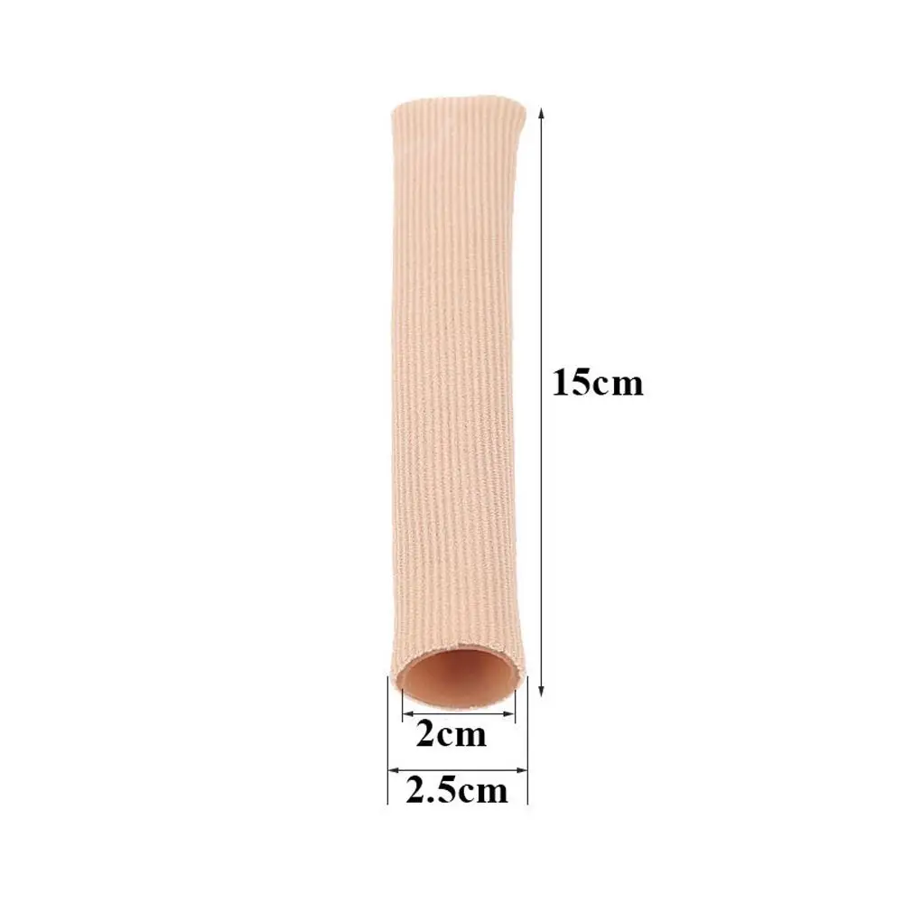 Toe Spacer Tube Sleeve Cap Corn Callus Remover Pedicure Tools Bunion Corrector Fabric Toe Separator Applicator Finger Protector