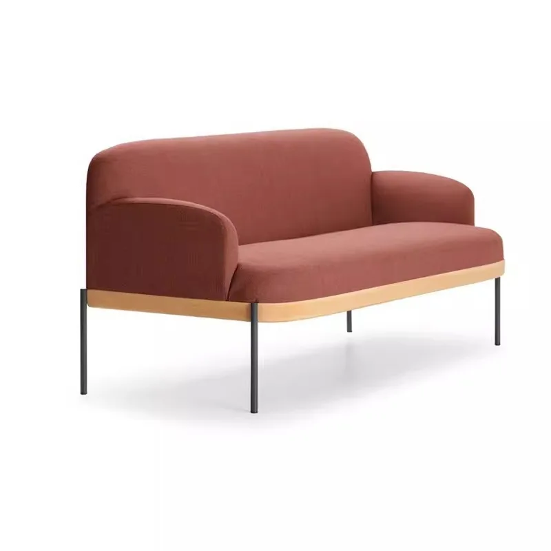 Nordic simple Internet celebrity fabric sofa chair, small apartment living room home single light luxury double