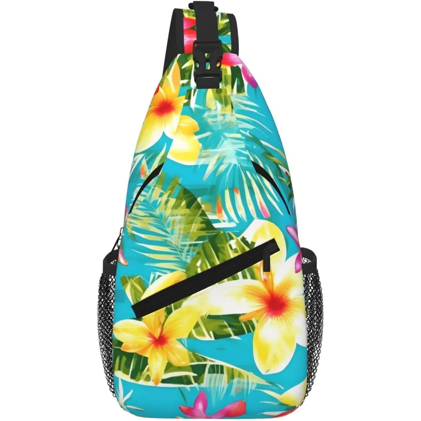 

Летний стиль, небольшой рюкзак на слинге с гавайским принтом, сумка через плечо, нагрудная сумка, рюкзак, поясная сумка для улицы, водостойкая