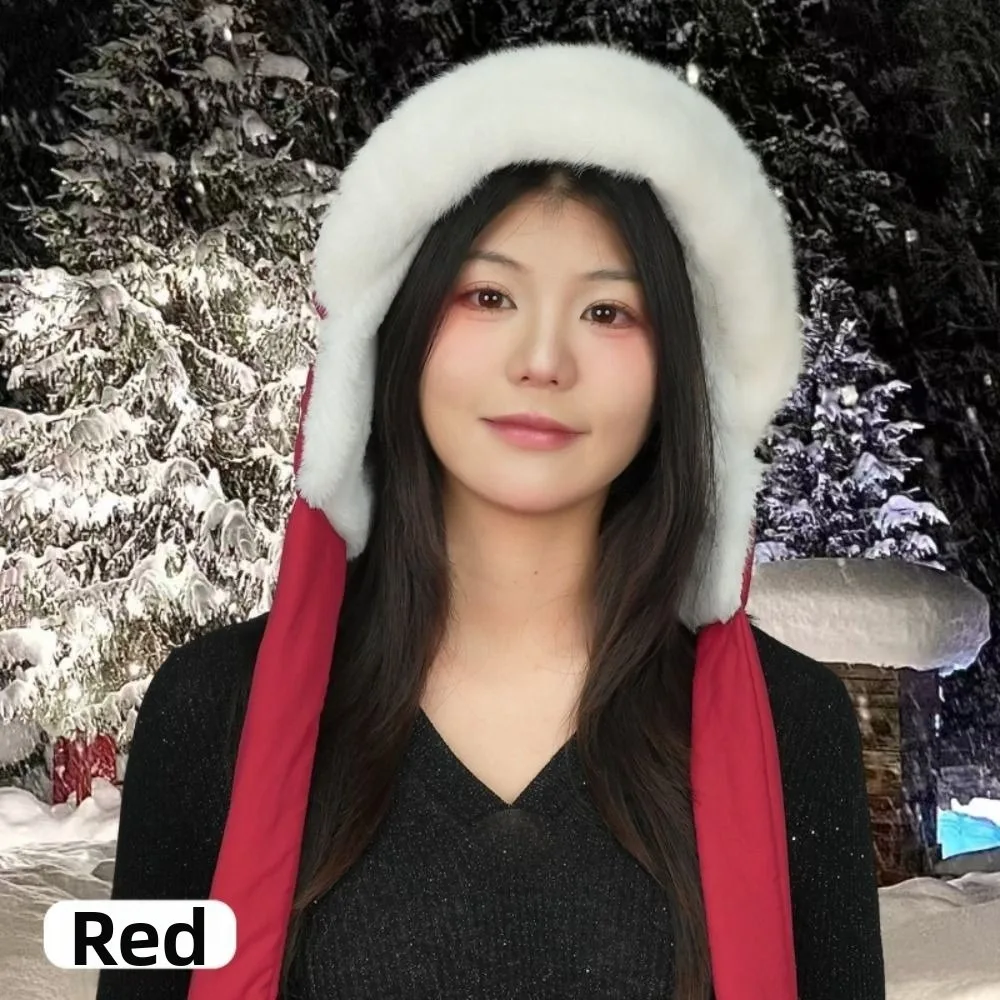 

Ski Caps Korean Style Ear Protection Hat Windproof Thickened Plush Pullover Hats Breathable Soft Winter Warm Hat Cycling Riding