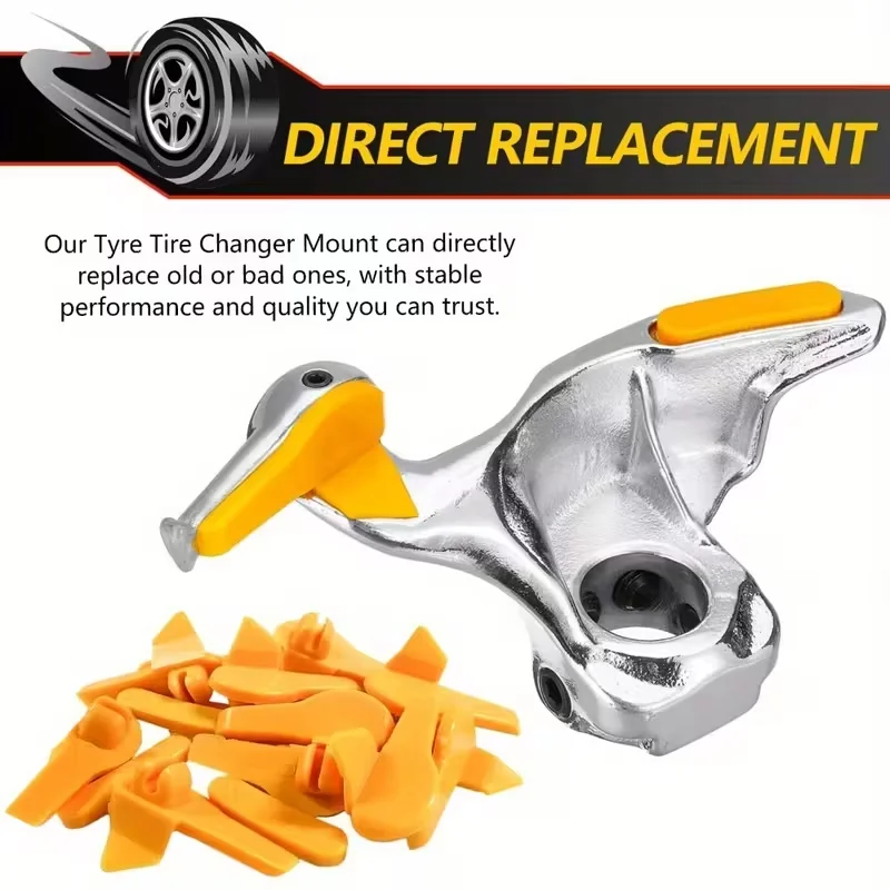 10 Pairs Car Tire Changer Insert Yellow Plastic Tire Rim Edge Protector Tool For Mount Demount Duck Head Auto Accessories