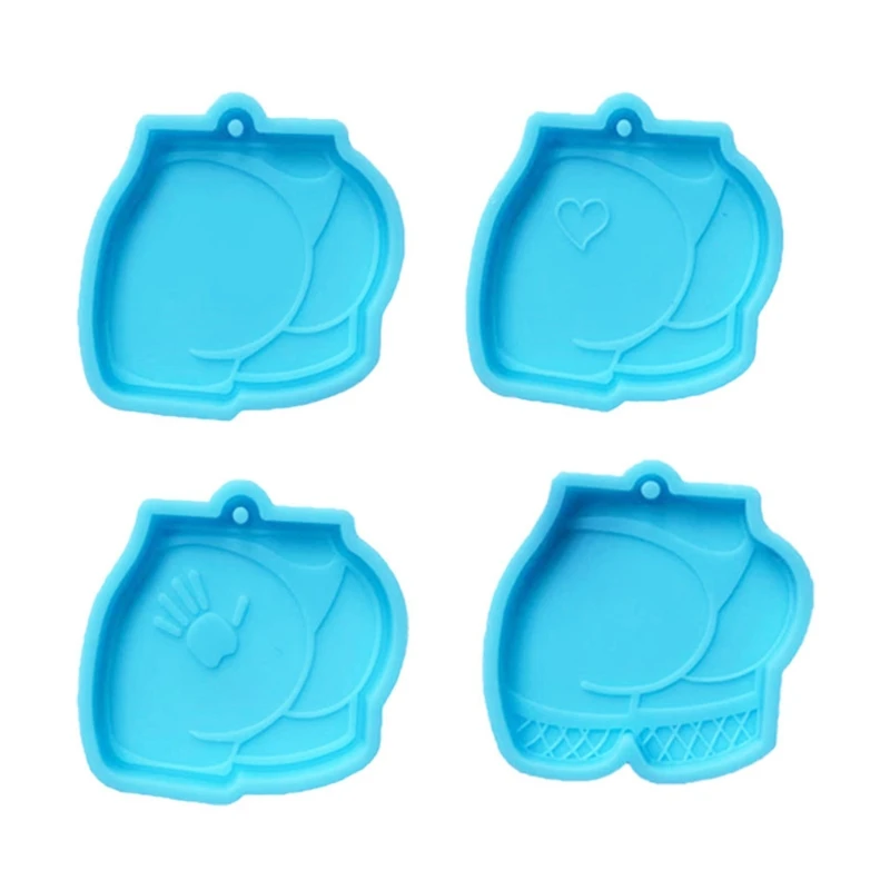 Butt Earrings Epoxy Resin Mold Eardrop Dangler Pendant Silicone Mold Dropship