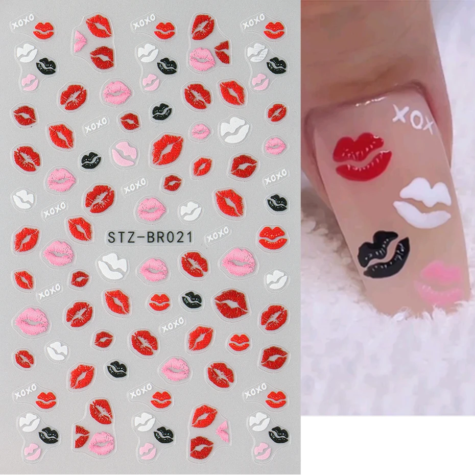 2Pcs 3D Kiss Sexy R…