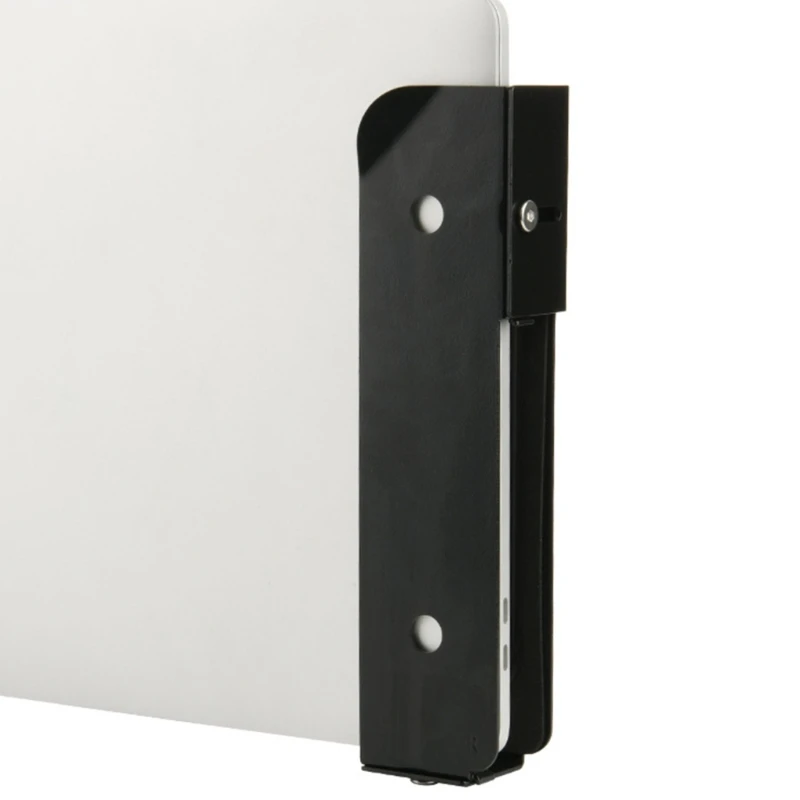 Space Saving Laptop Metal Support with Cushioned Interior for Secure Mounting