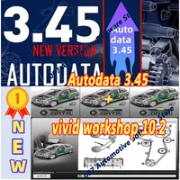 ¡Gran Oferta 2025! Versión más reciente de Autodata 3.45 y Vivid Workshop 10.2, software de reparación de automóviles + guía de instalación en video