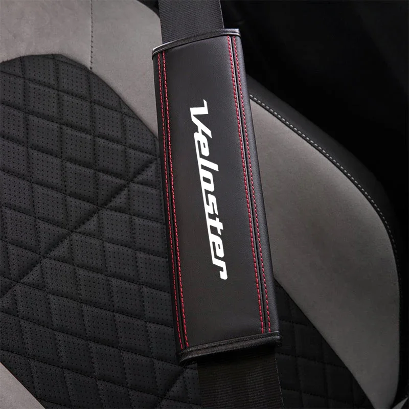 Per modern Veloster 1pc Cowhide Car Interior Seat Belt Protector Cover per accessori Auto per Auto