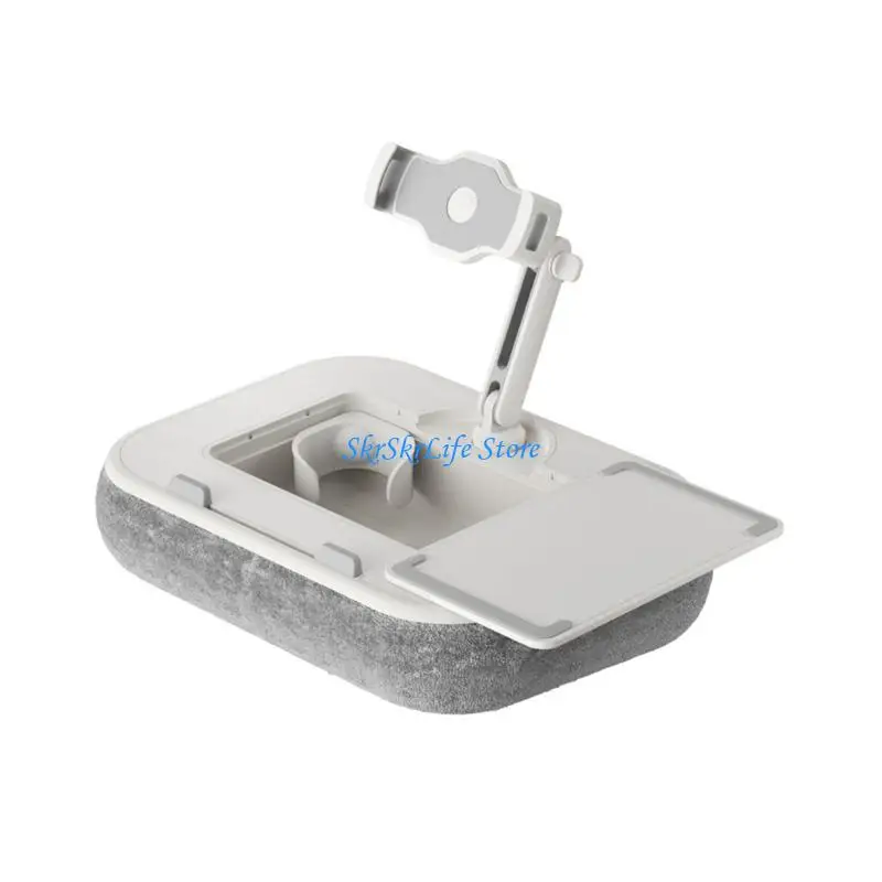 E65E Universal Tablet Pillow Stand with 180 Degree Adjustable Arm and Tray accommodates 4.7 to 33 Devices
