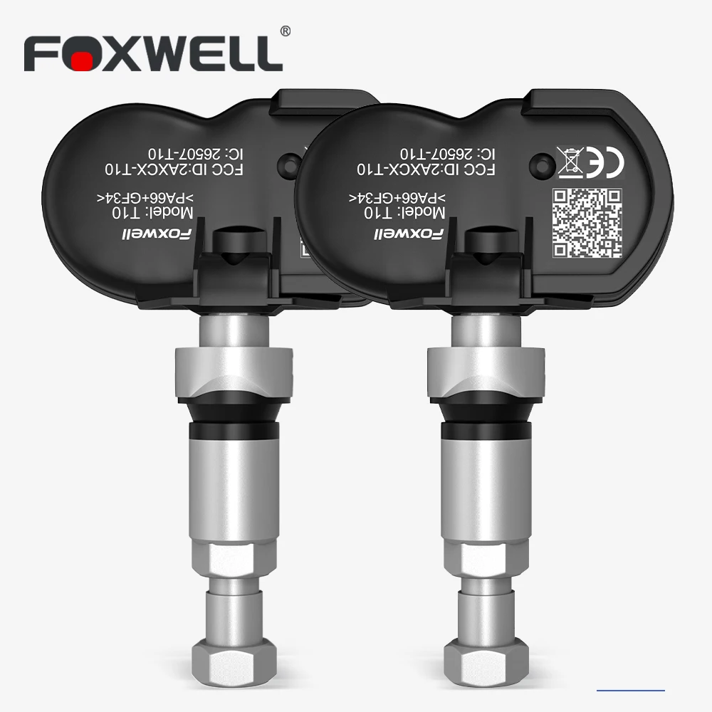 

Foxwell T10 Mx-Sensor TPMS 433MHz 315MHZ Sensor Tire Pressure Monitor Tester Clone-able Programmable Activated Universal Sensors