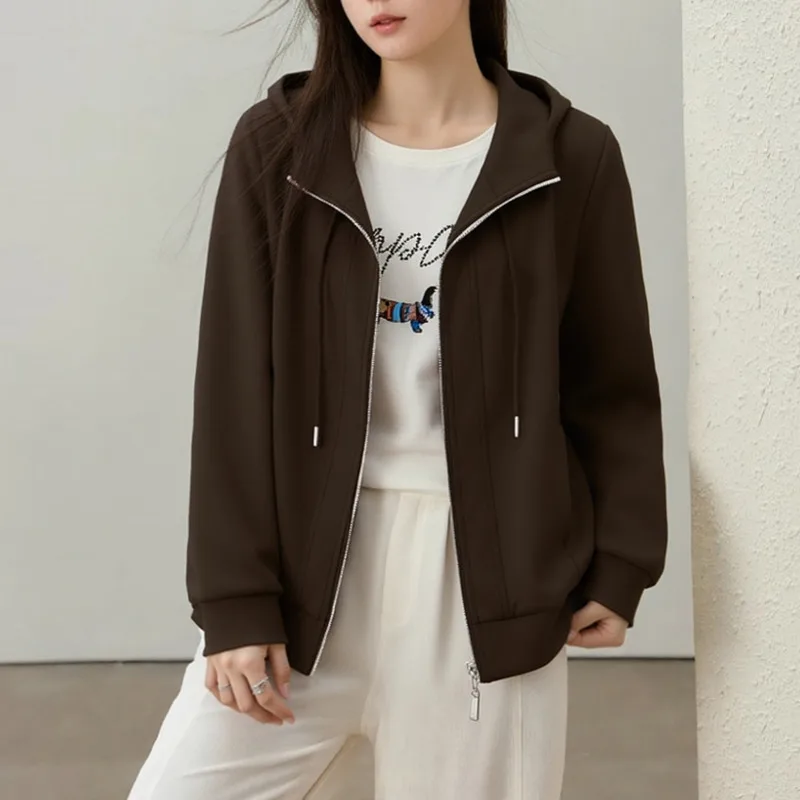 HKSH Spring Autumn New Women Tide Dark Punk Cotton Hoodie Oversized Jacket Slim Straight Shoulders Unique Sweatshirt Men HK26694