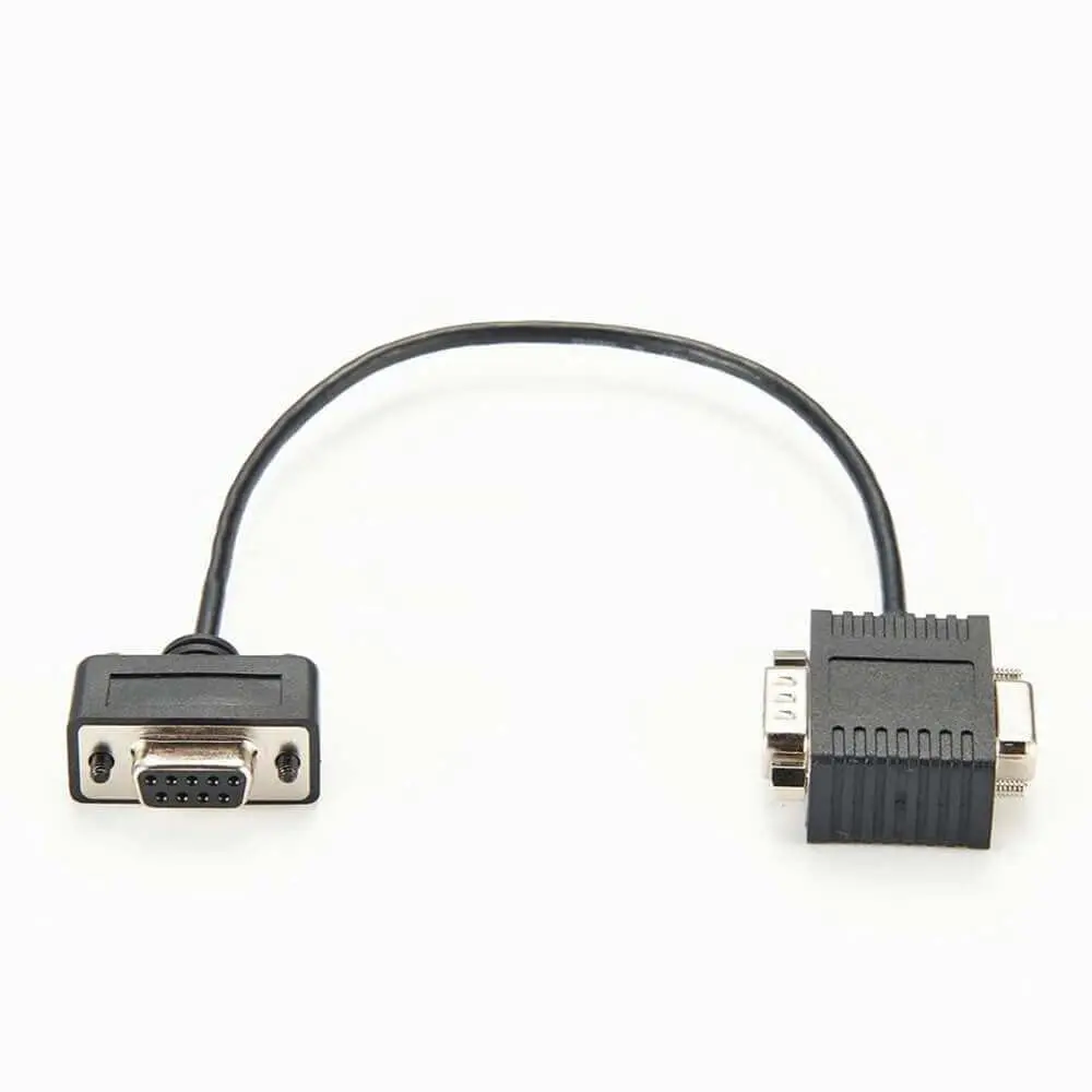 DB9 Serial T-Type Adapter Female to Male and Female RS232 Splitter 0.3 Meter Cable