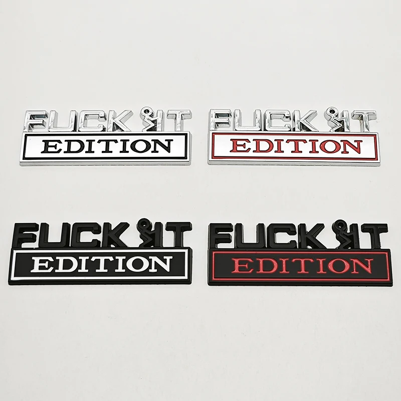 ثلاثية الأبعاد طبعة FUCKIT شعار ملصق شارة درابزين مضحك الشارات سيارة شاحنة استبدال الباب الديكور لسيارة عالمية SUV #1