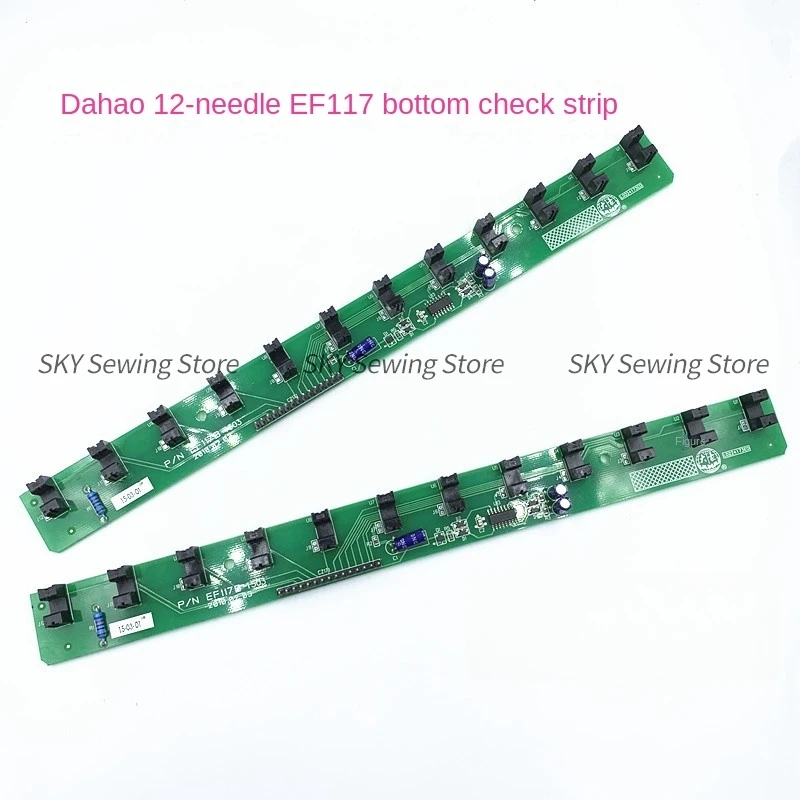 

1PCS Ef117 Ef122 Bottom Cut Thread 12-Pin Bottom Pick-Up Strip 122 Dahao Alarm Board Computer Embroidery Machine Accessories