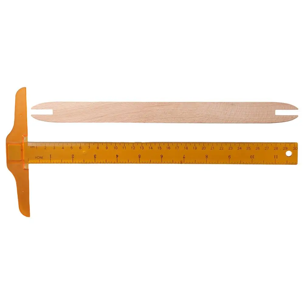 

Loom Wood Weaving Loom 30*2.3cm 2pcs Weaving Tools Log Color Weaving Shuttle Hand-woven