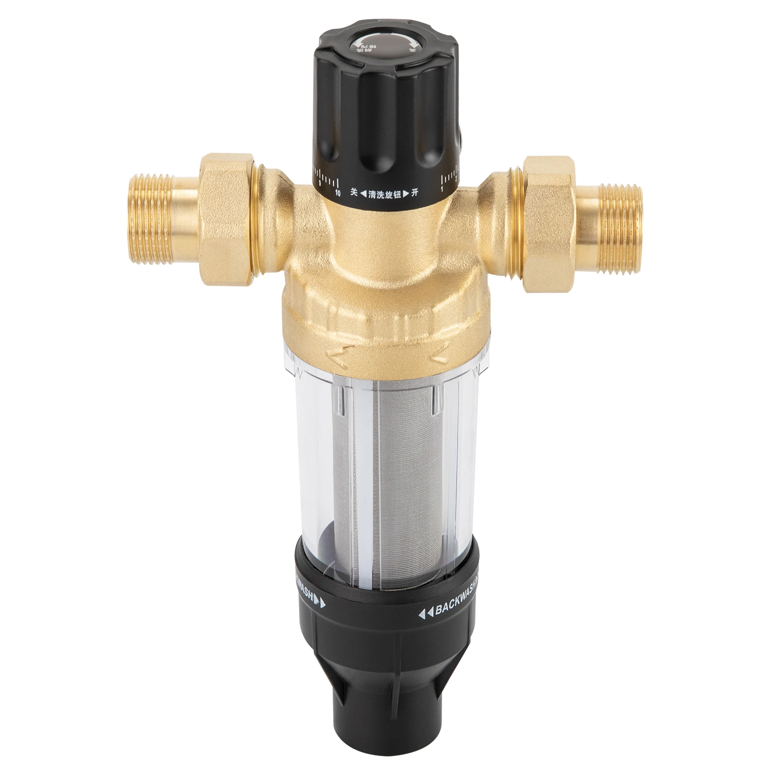 Rohrmontierter Spin-Down-Sedimentfilter, anwendbare Temperatur -30–100 ℃ /-22-212 ℉ Geeignet für Häuser, Restaurants, Hotels, Schulen – Detail 8