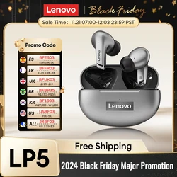 100% originale Lenovo LP5 TWS auricolare Bluetooth senza fili a ricarica rapida auricolari sportivi chiamata HD a lunga durata con microfono auricolare