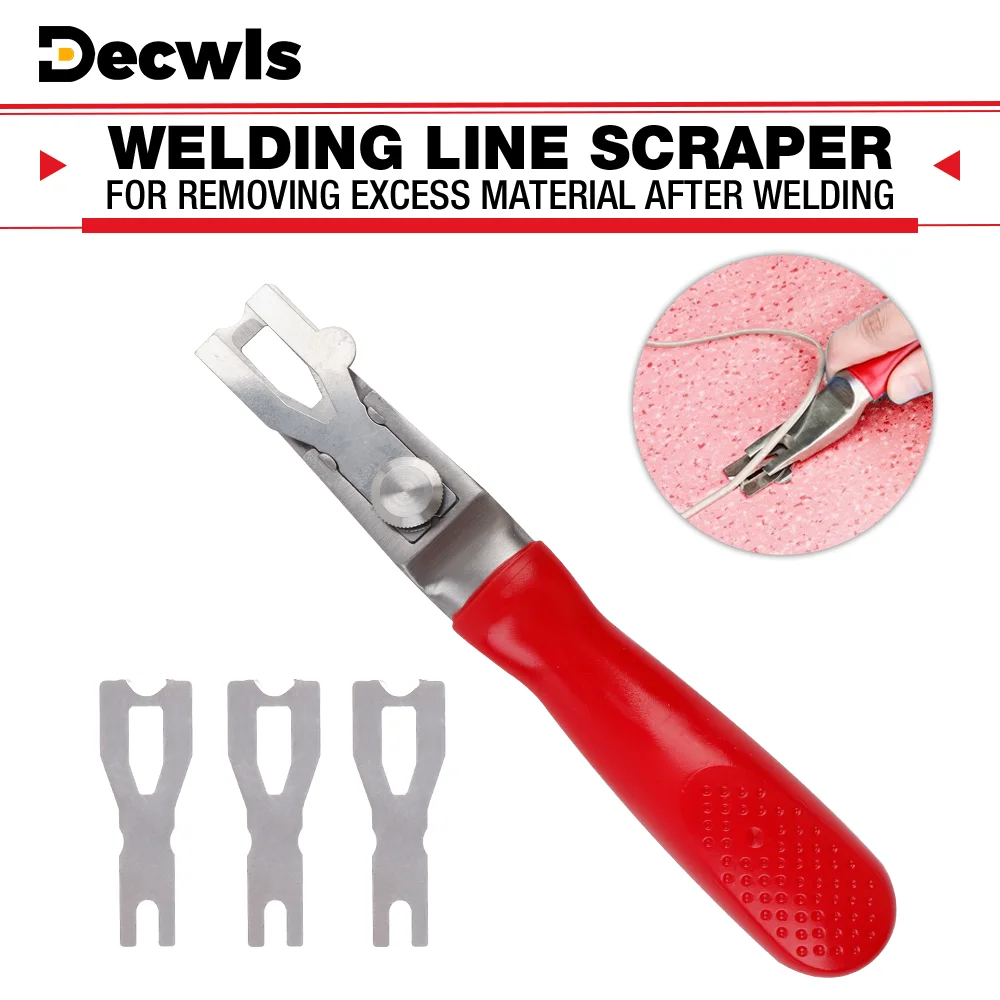 

1 SET Vinyl Flooring Welding Cutting Tool with 3 Blades Flooring Crafts Welding Cutting Kit Caulk Skiving Tool for Heat Welding