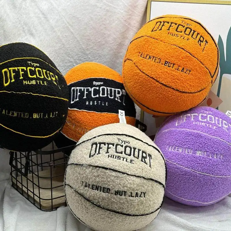 

Offcourt Basketball Pillow Plush Pillow Plush Doll Height Approximately 25cm Trendy Play Surrounding Suitable Boy Festival Gift