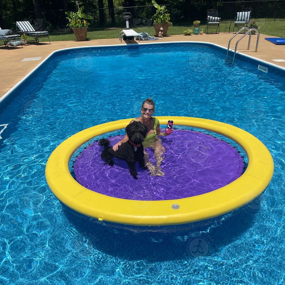 

Custom Water Floating Mattress with Net Hammock Bed Pool Lake