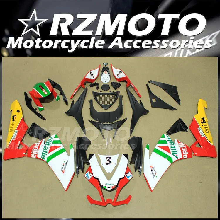 4Gifts New ABS Fairings Kit Fit for Aprilia RSV4 1000 2009 2010 2011 2012 2013 2014 09 10 11 12 13 14 Bodywork Set Number 3