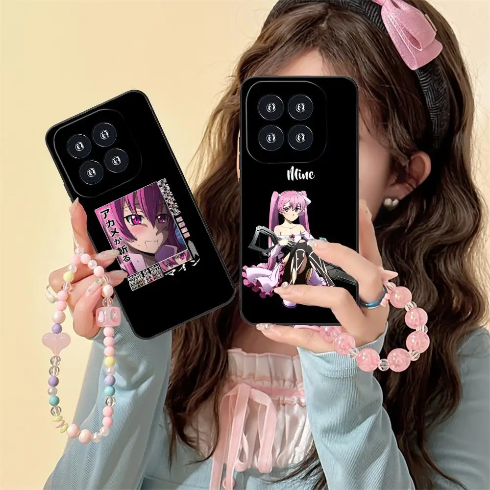 

Чехол для мобильного телефона Akame Ga Kill Mine для Xiaomi 15 14 13 12 Mi 11 T Ultra Lite Pro S X 5G с цветным принтом, роскошный чехол