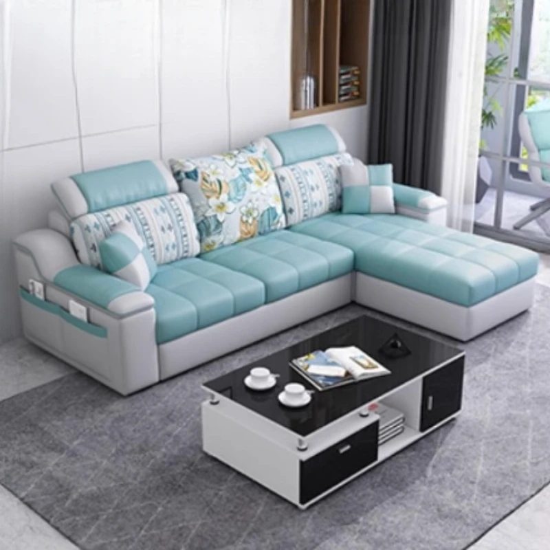 Nordic Tech Cloth Living Room Sofas Modern Living Room Recliner Armchair Sofas Chair Chaise Floor Divani Da Soggiorno Furniture