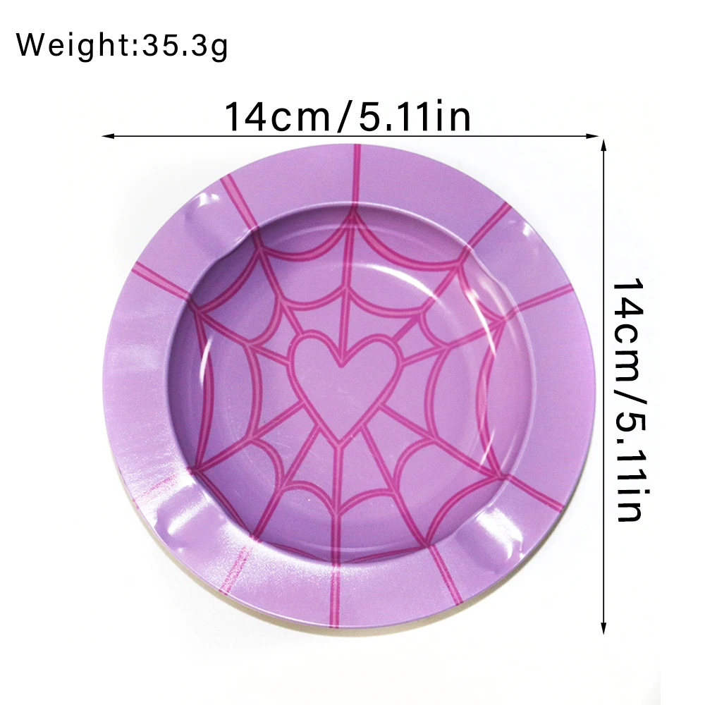 Design Tinplate Rolling Tray Ashtray Smoking Accessories Tobacco Cigar Tray Bar living room For Boyfriend Creative Gift
