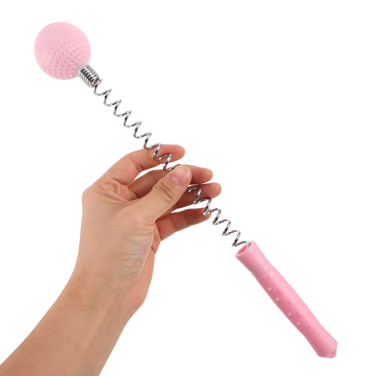 

2Pcs Deep Tissue Massage Tool Handheld Spring Ball Massager for Muscle Tension Relief Back Shoulder Neck Relaxation Device