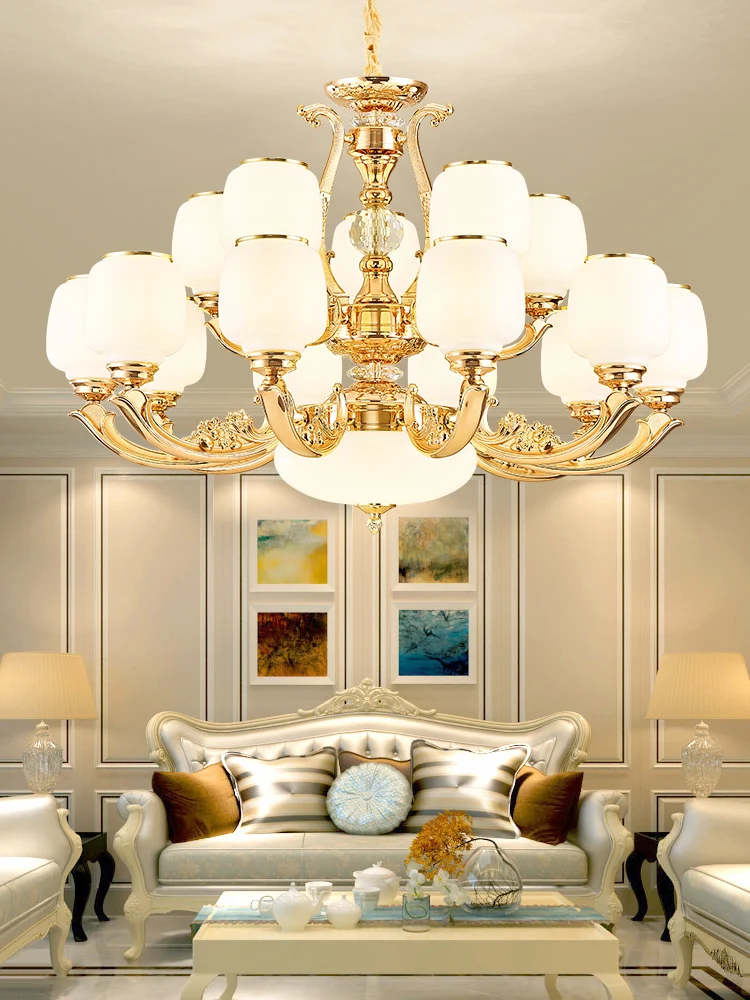 

Новая хрустальная люстра в европейском стиле для гостиной, дуплексная квартира, элитная роскошная вилла, главная спальня и столовая