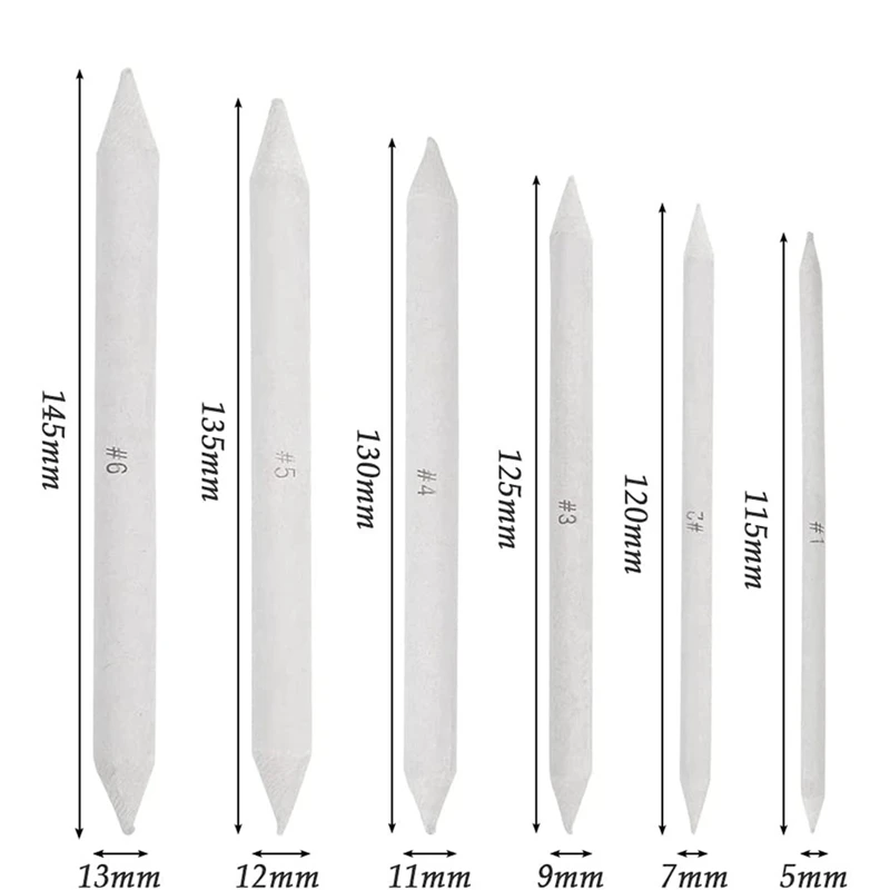 38 Pieces Blending Stumps And Tortillions Set Paper Art Blenders Drawing Sketching Tools For Student Sketch Drawing Kit