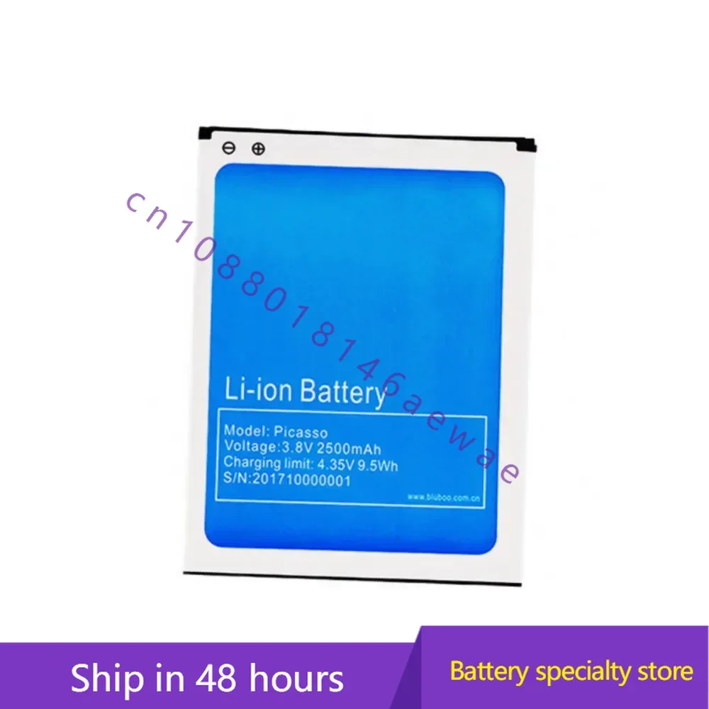 New replacement battery 2500mah 9.5wh 3.8v Battery For Bluboo Picasso Cellphone batteries