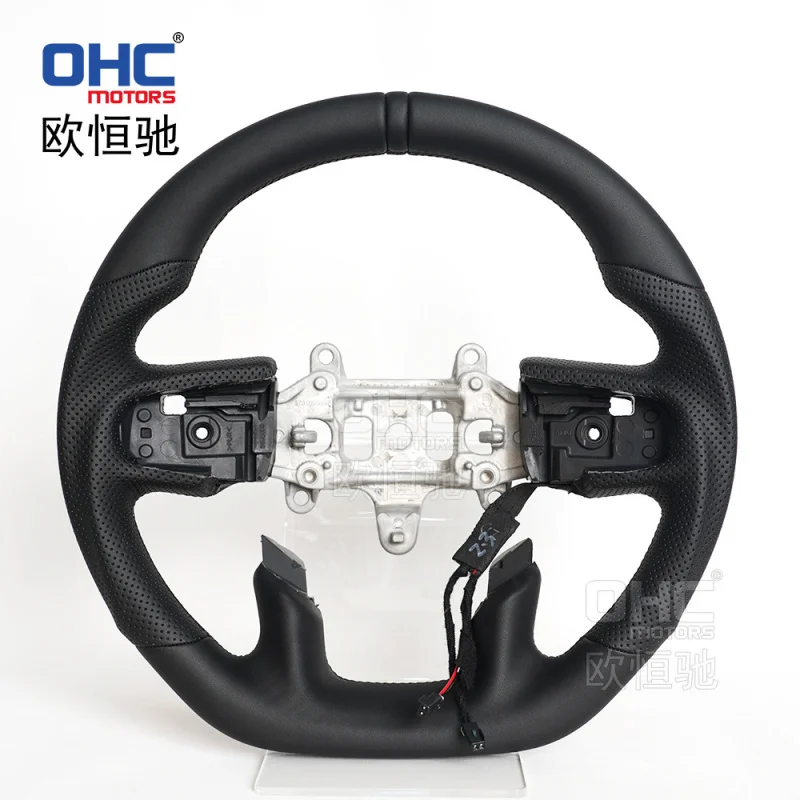For Dodge RAM 1500TRX modified heated full-leather pickup truck off-road vehicle steering wheel with paddle shift holes
