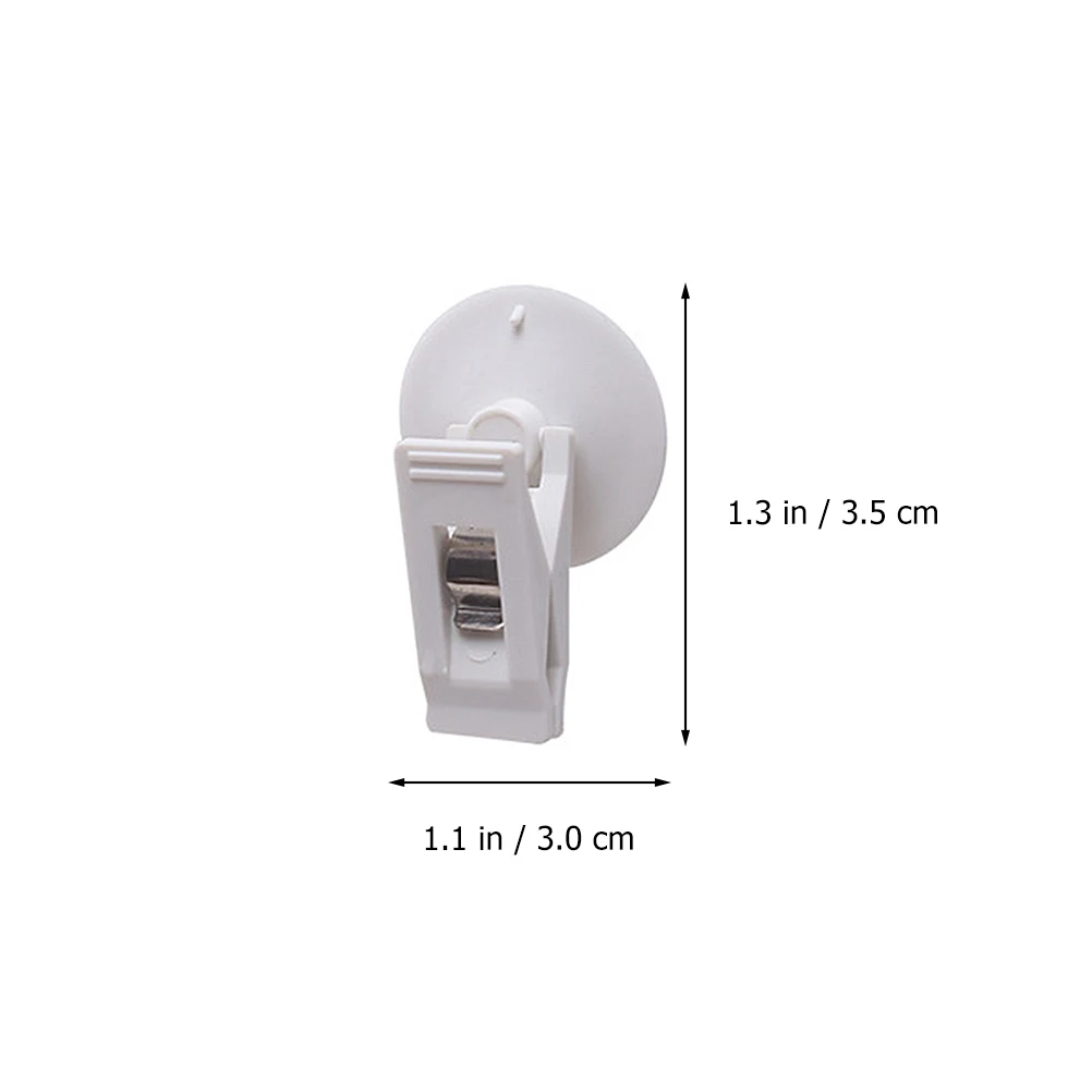 

8Pcs Suction Cup Clip Car Mounted Ticket Holder ABS Lightweight Storage Clamp For Card Glasses Durable Practical Design