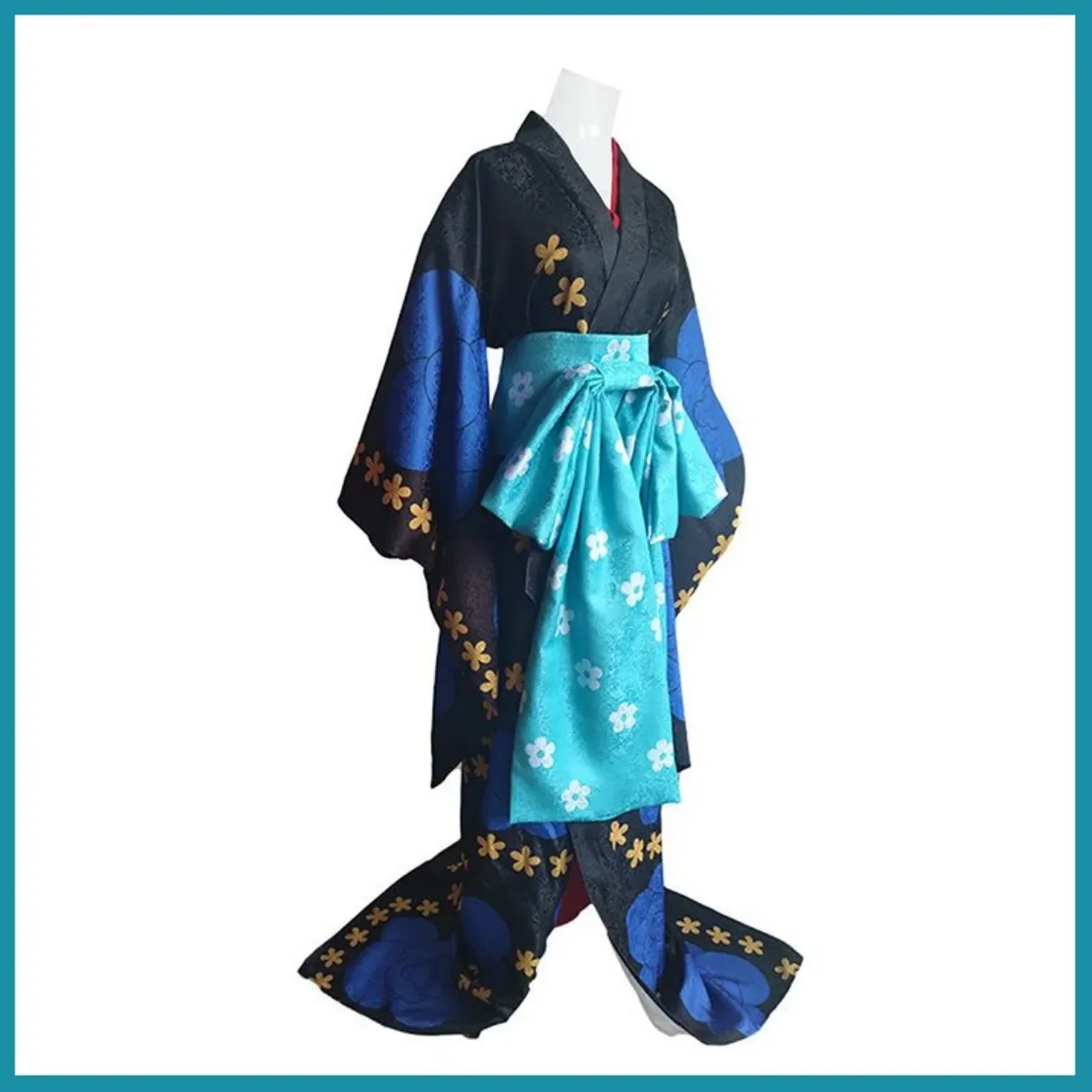 Anime schwarz Maria Cosplay Kostüm Wano Kuni Land Insel der Geister Perücke japanische Kimono Frau sexy Halloween Karneval Anzug