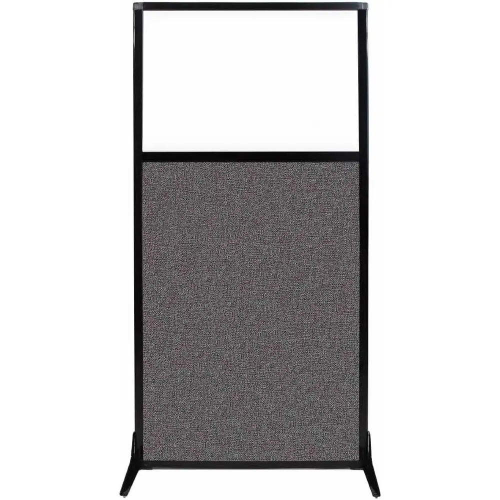 

Partition | Portable Wall Divider | Modern Office Cubicle | Free Standing Privacy Screen | Flexible Work Space | 33 x 70 W/Windo