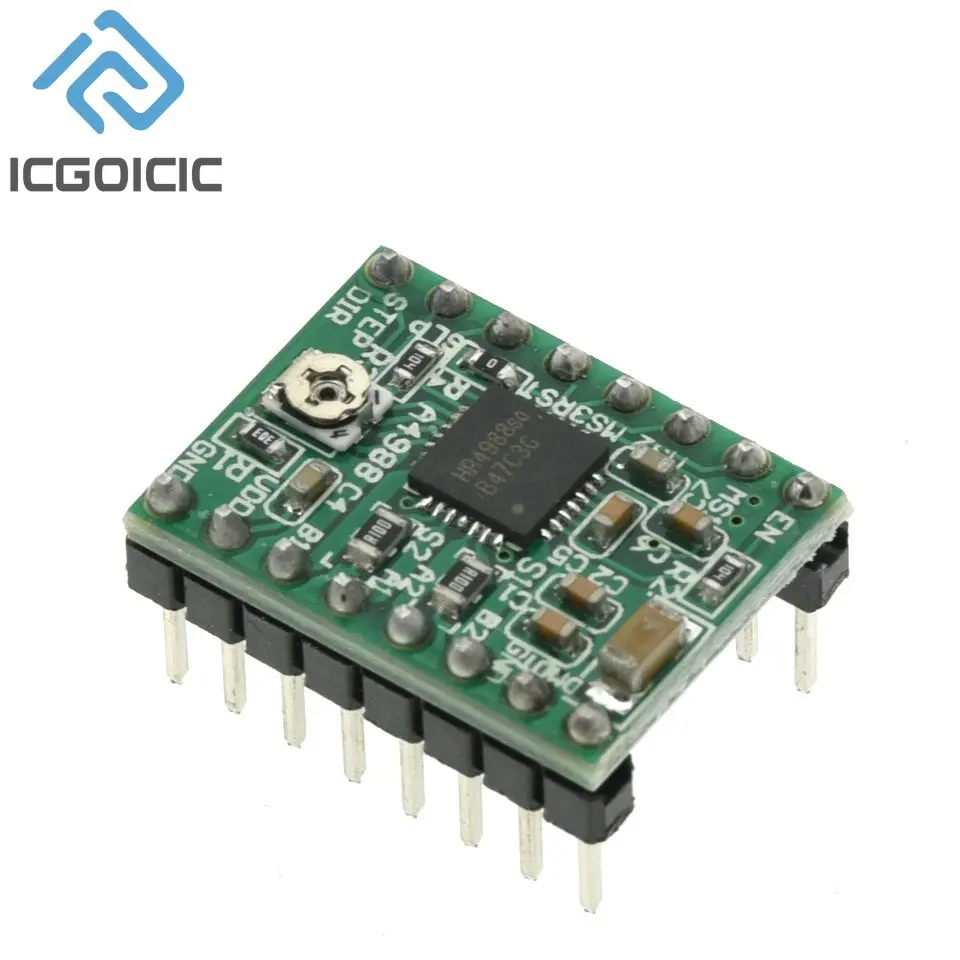 Reprap Stepper Driver A4988 DRV8825 Stepper Motor Driver Module +Heat Sink For 3D Printer