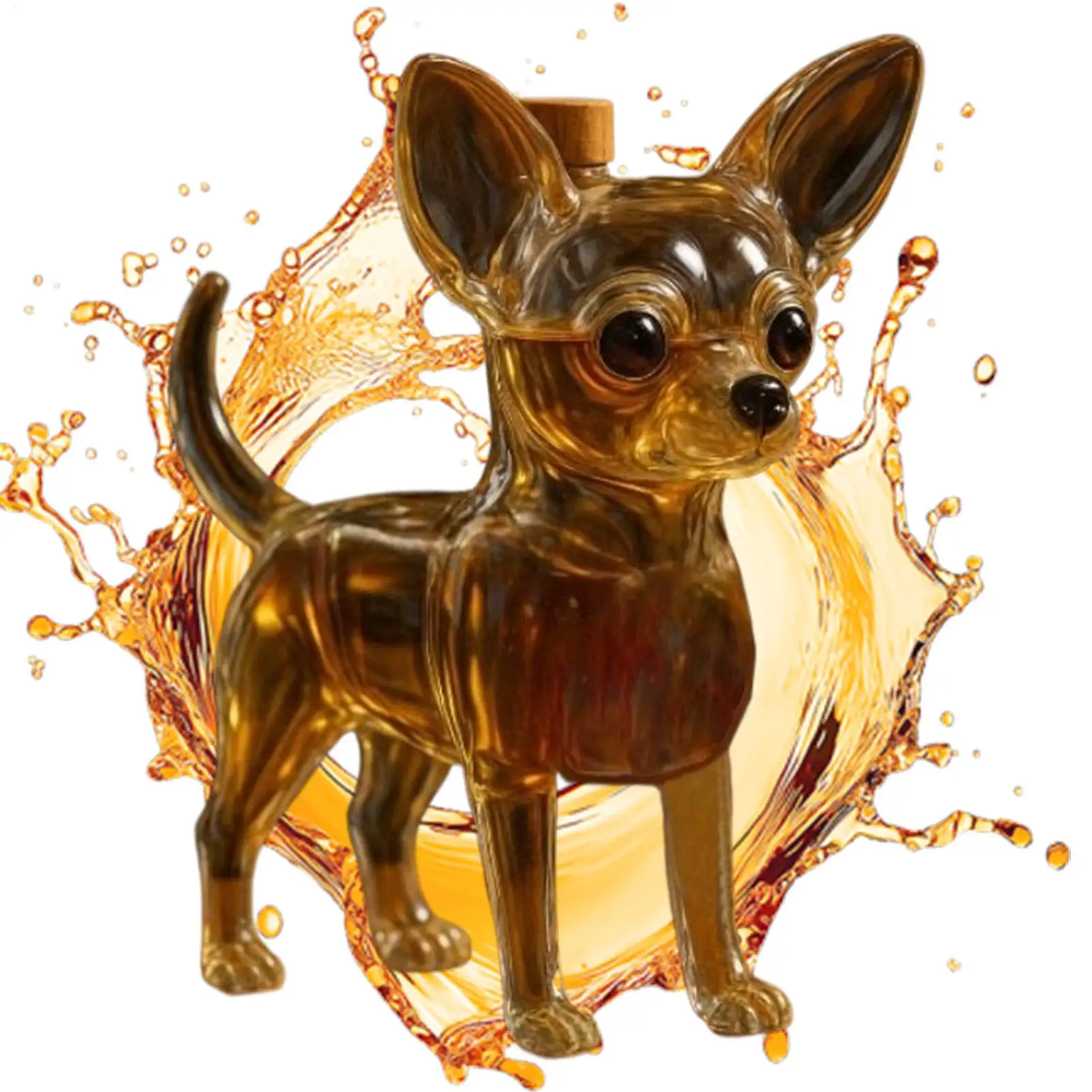 

Glass Decanter Dog Glass Bottle Whiskey Decanter Storage Container Home Decor For Wine Tequila Bourbon Brandy Alcohol Bar