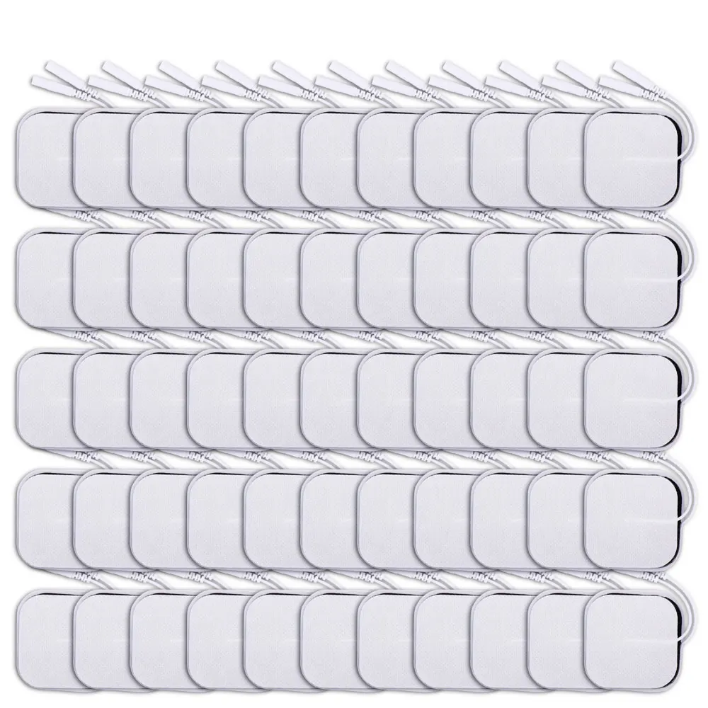 100/50/20P Zehn Elektroden Pad EMS Muskel Stimulator Patch Wiederverwendbare Austauschbare Vliesstoff Selbstklebende Massage Aufkleber