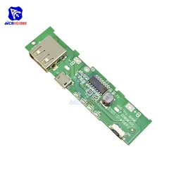 diymore 18650 Battery Charger PCB Board 5V 2A Mobile Phone USB Micro USB Power Bank LED Indicator Board Module for Xiaomi Huawei