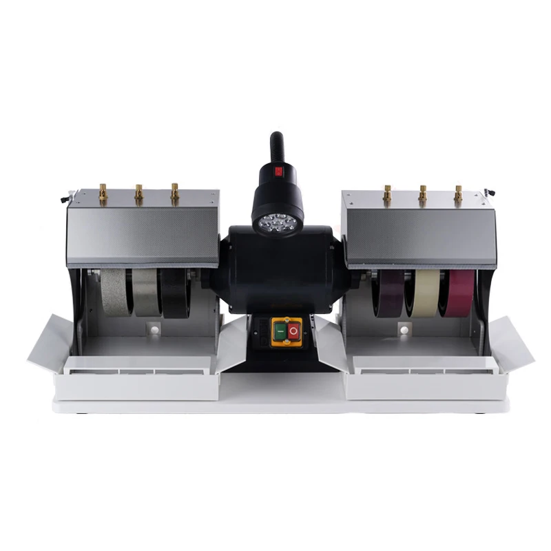 Gemstone Convex Cutting Machine, 110V/220V 180W High-Efficiency Model Gemstone Grinding and Polishing Machine (Includes Lighting