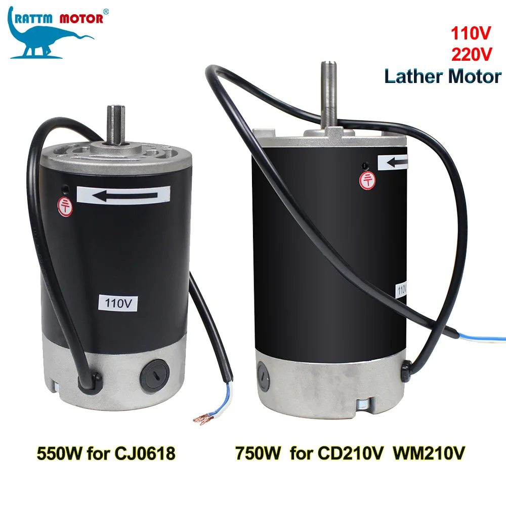 Image of 【DE Lagerbestand】550W /750W Bürstenmotor für Mini-Drehmaschine (220V) - Geeignet für CJ0618 / CD210 Drehmaschine, optionale Steuerplatine, Werkzeugmaschinenteil/Zubehör/Werkzeug