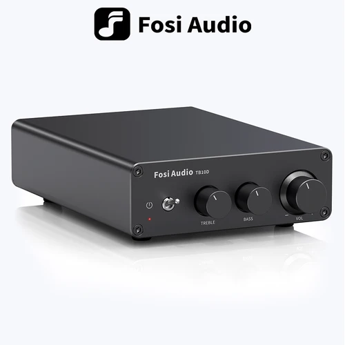 Fosi Audio 300Wx2 amplificador de potencia de sonido HiFi actualización nuevo amplificador estéreo TPA3255 Clase D con graves agudos para altavoz doméstico