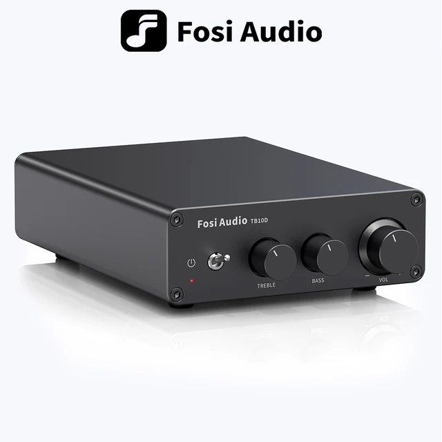 Fosi Audio 300Wx2 HiFi Sound Power Amplifier Upgrade New TPA3255 Class D Stereo Amp With Treble Bass For Home Speaker