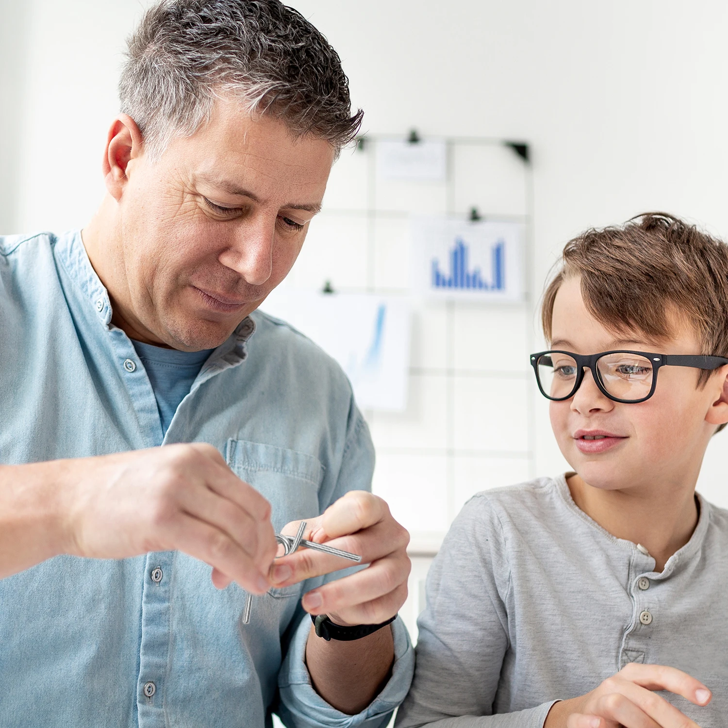 24 teile/satz Metall Montessori Puzzle Draht iq Geist Gehirn Teaser Rätsel Kinder Erwachsene interaktive Spiel Reliever Lernspiel zeug