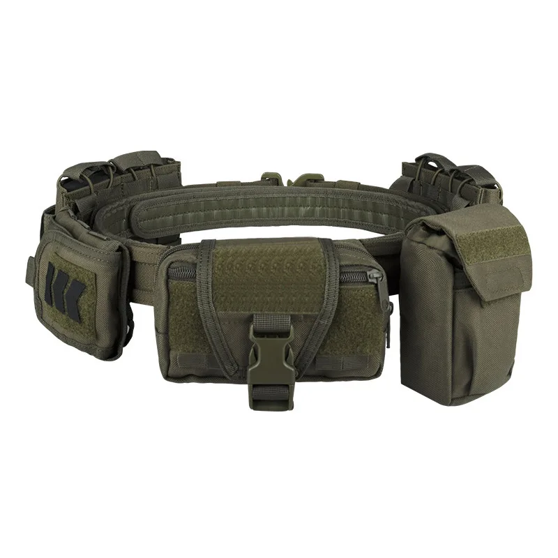 

1000D Oxford Tactical Belt - Quick Release 6-Piece Security Patrol Set, Adjustable MOLLE Harness for Outdoor Operations