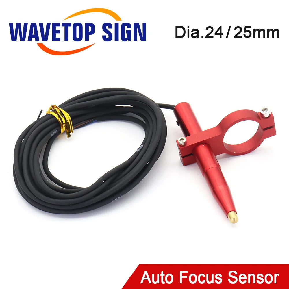 WaveTopSign Auto Focus Focus Sensor Z-Axis Dia.24mm for Automatic Motorized Up Down Table CO2 Laser Engraving Cutting machine