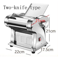 Electric Noodles Machine Stainless Steel Desktop Spaghetti Dough Press Sheeter Roller Kneading Pasta Maker